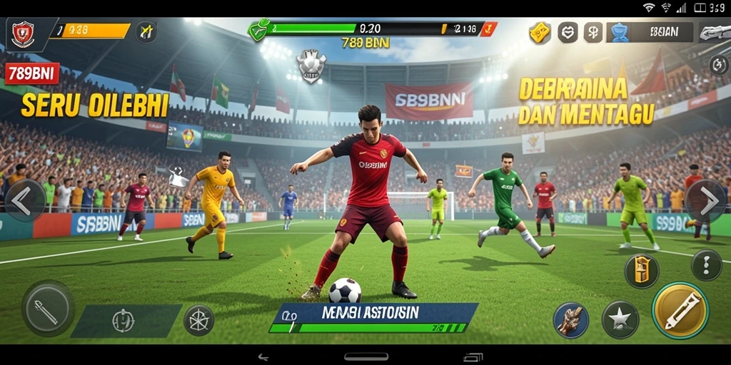 Screenshot utama 789BNI menampilkan gameplay seru dalam turnamen olahraga.