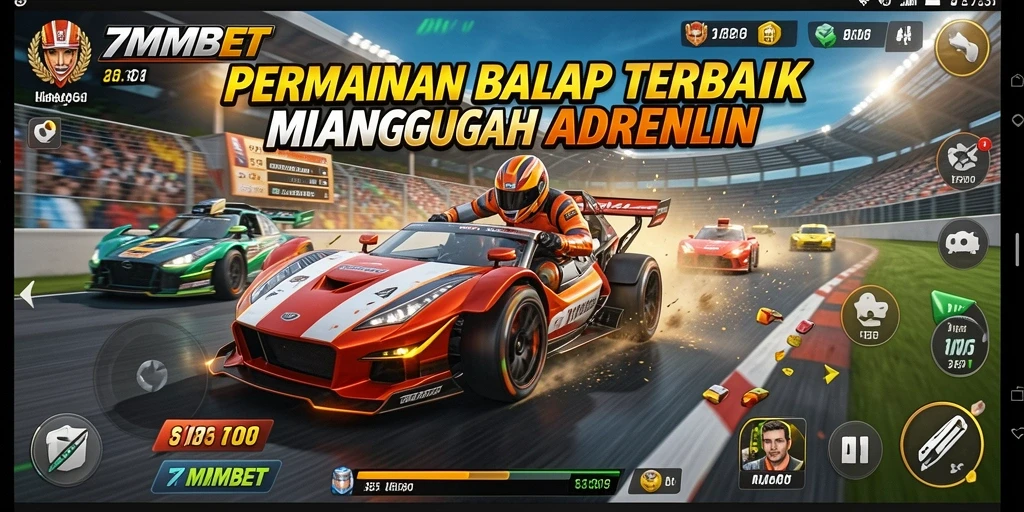 Gameplay seru dan mengasyikkan saat beradu balap.
