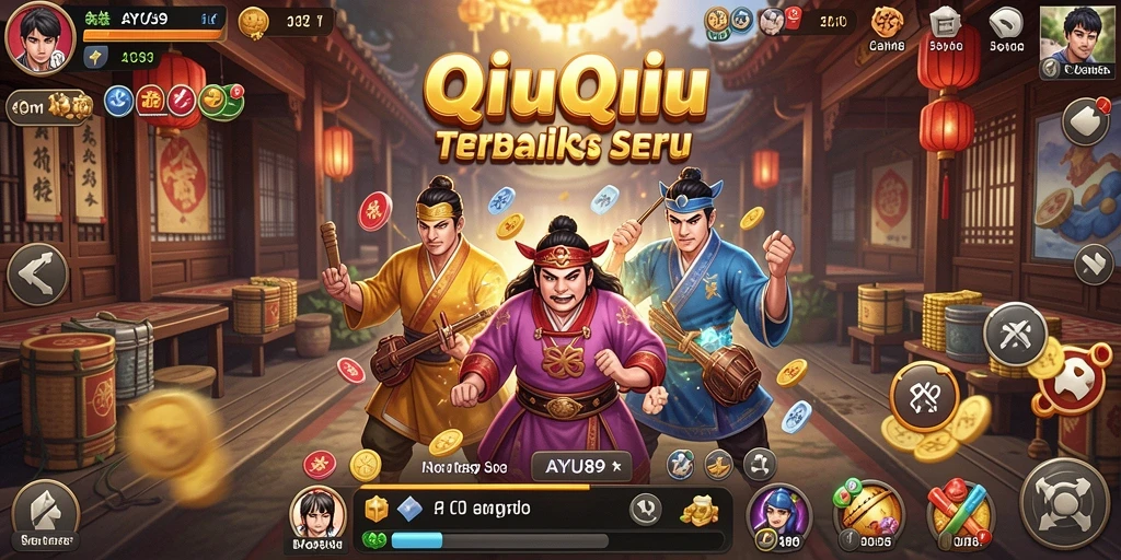 Menampilkan gameplay seru AYU89 dalam permainan QiuQiu.