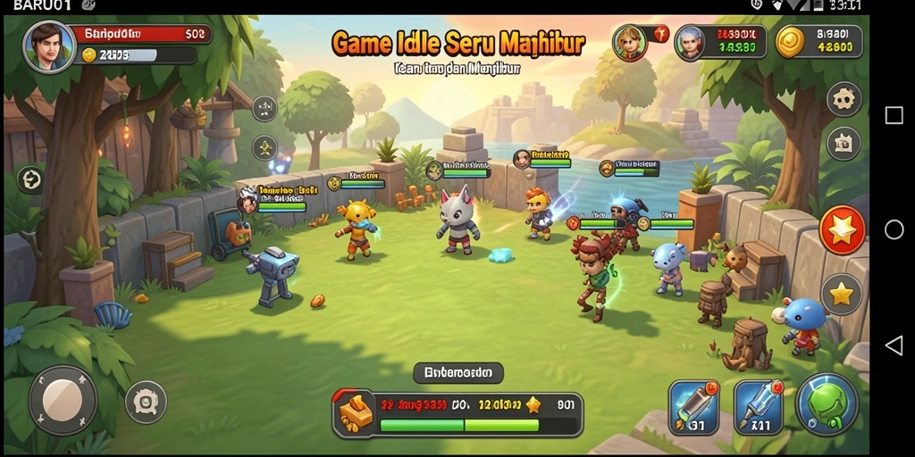 Tampilan menarik dari gameplay Idle BARU01 yang mengasyikkan.
