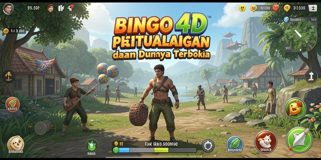 Gameplay seru di dunia terbuka BINGO4D dengan berbagai tantangan.