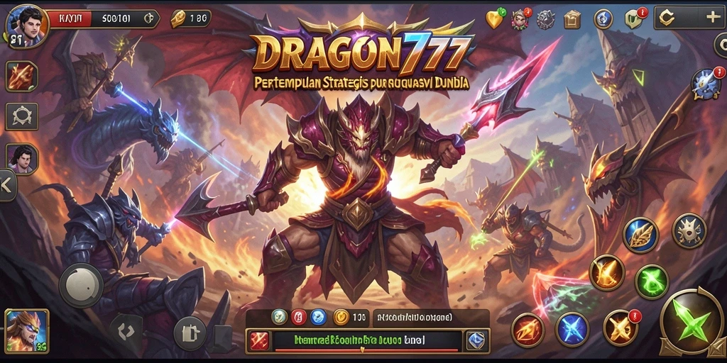 Tangkapan layar gameplay DRAGON777 dengan aksi strategi yang intens.
