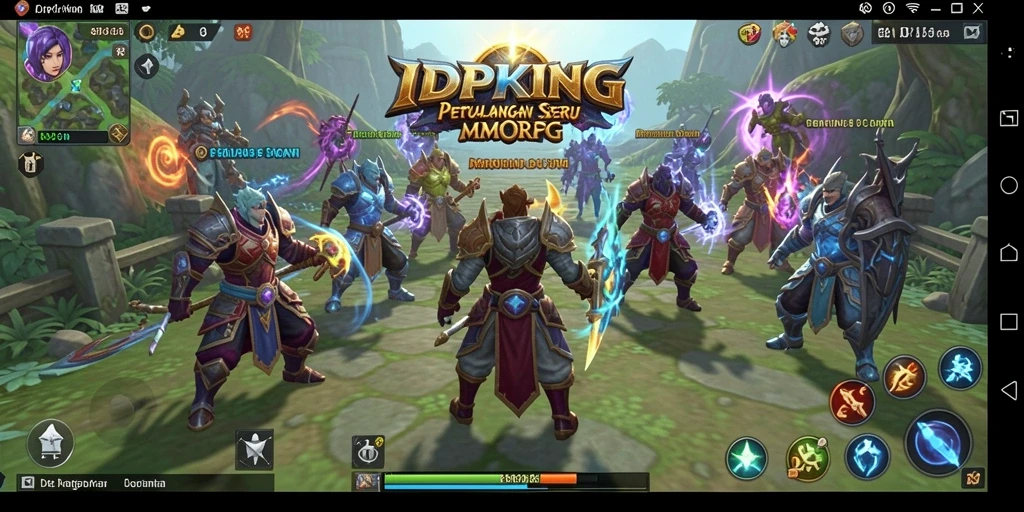 Tampilan gameplay seru di dunia IDPKING yang memukau.
