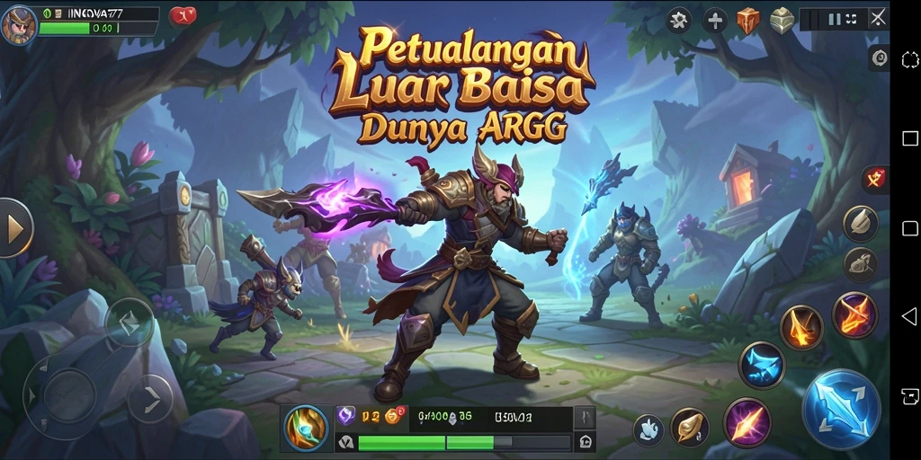 Gameplay seru dengan aksi pertempuran yang mengasyikkan di INOVA77.