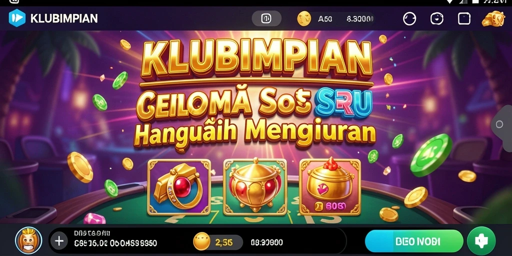 Screenshot gameplay KLUBIMPIAN yang menampilkan putaran slot yang menarik.
