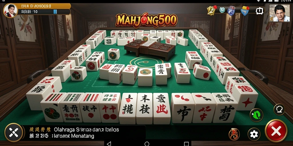 Tangkapan layar gameplay MAHJONG500 yang seru dan dinamis.