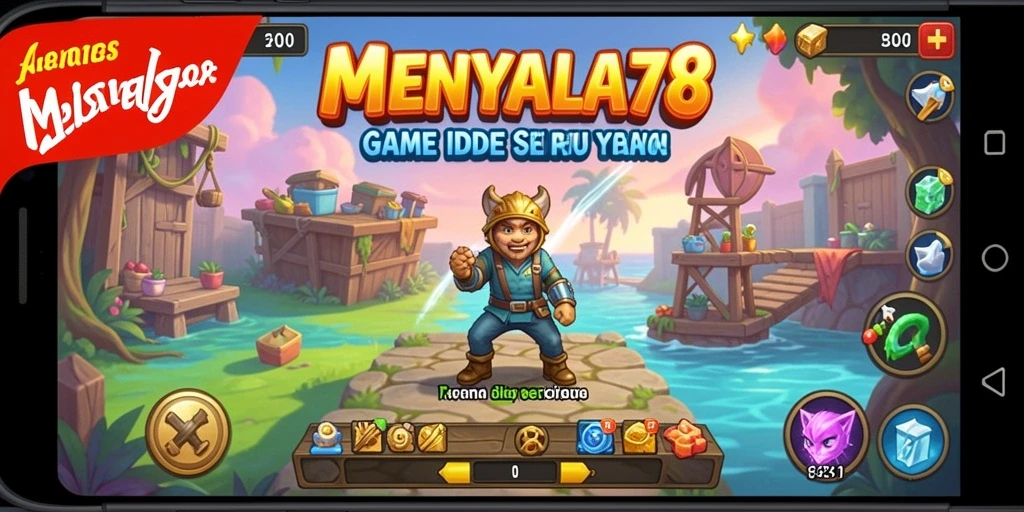 Screenshot MENYALA78 menampilkan gameplay Idle yang menarik.