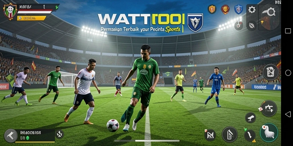 Tampilan gameplay WATITOTO dengan aksi olahraga yang memukau.