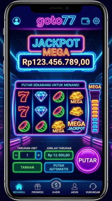 Antarmuka pengguna goto77 yang intuitif dan ramah.